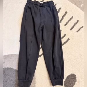 Zara Kids Navy Blue Sweat Joggers with Drawstring Waist